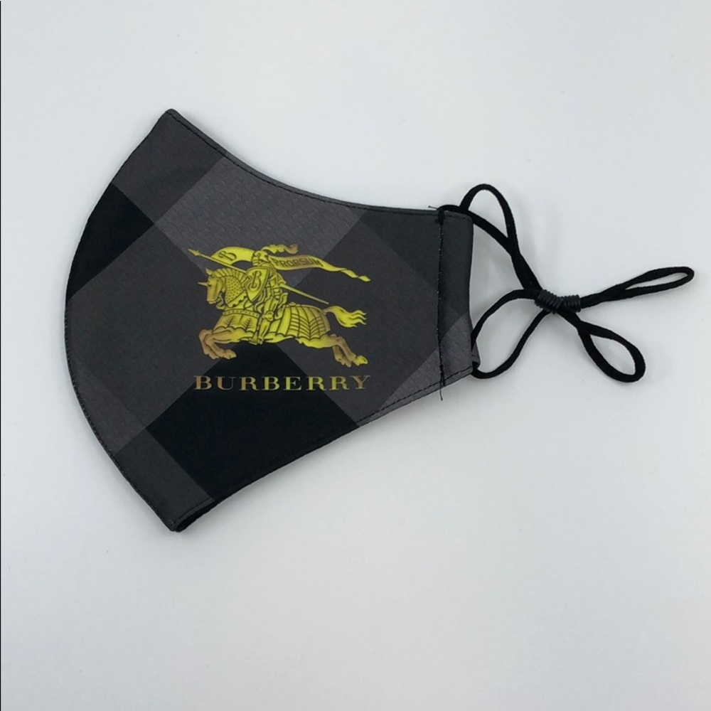 Burberry black and grey face mask